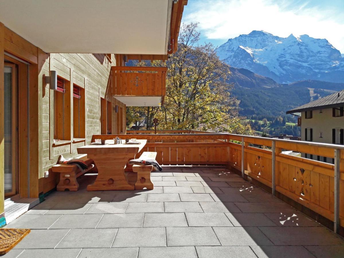 Apartment Bergfrieden Wengen Exterior foto