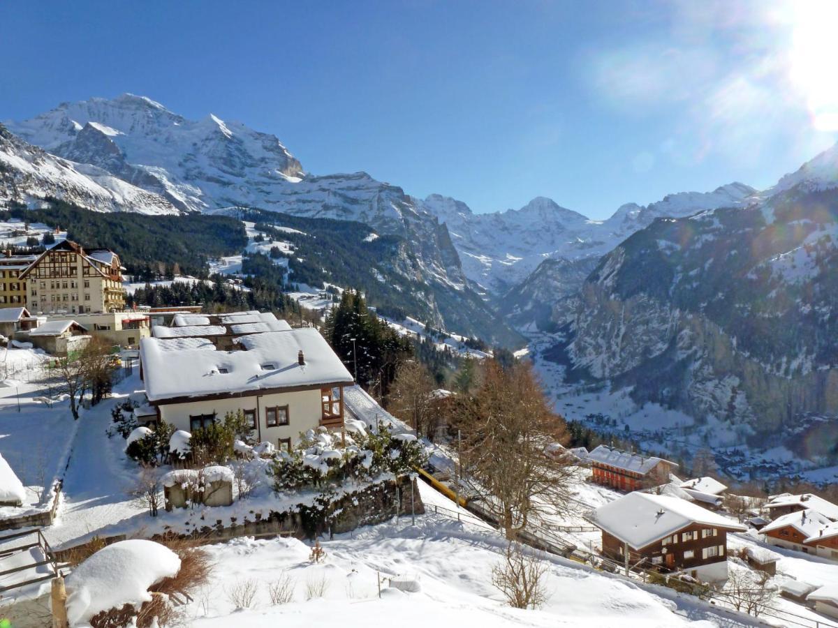 Apartment Bergfrieden Wengen Exterior foto